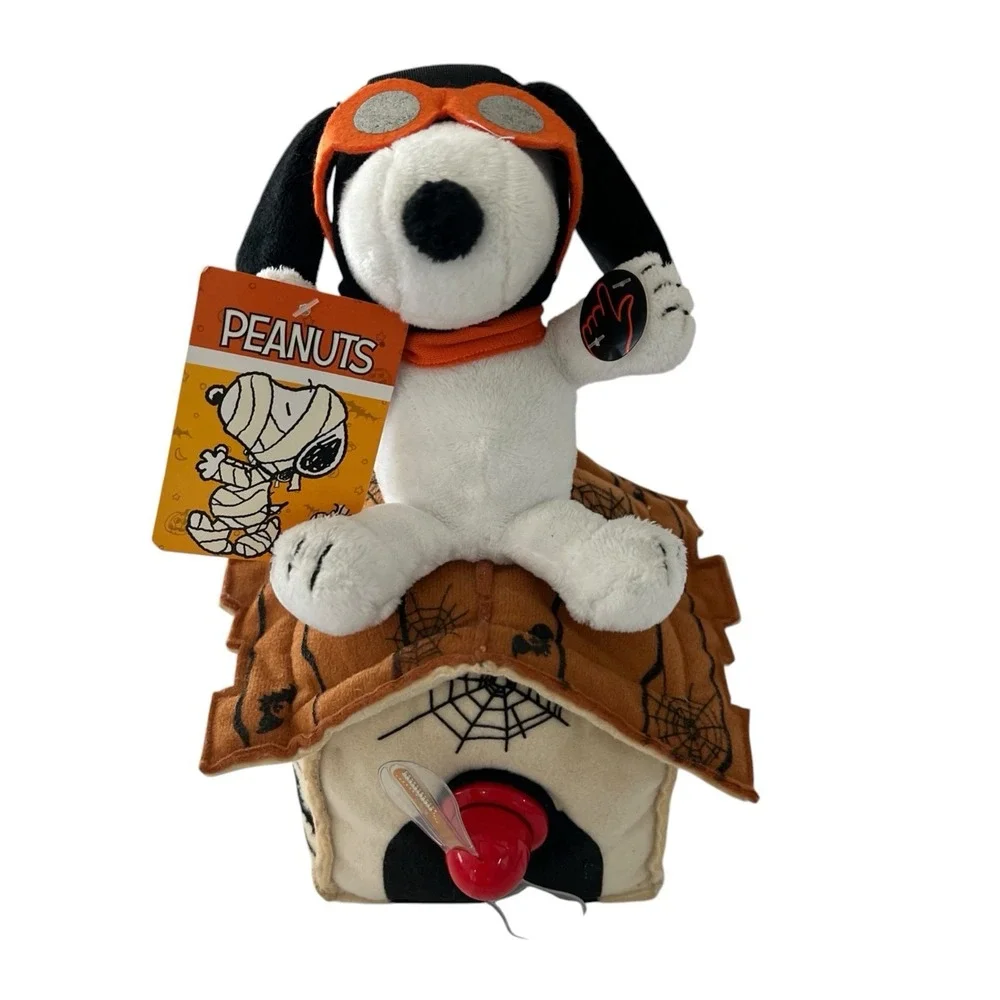 Peanuts Snoopy Ace Halloween Flying Doghouse Animated Musical Light Up